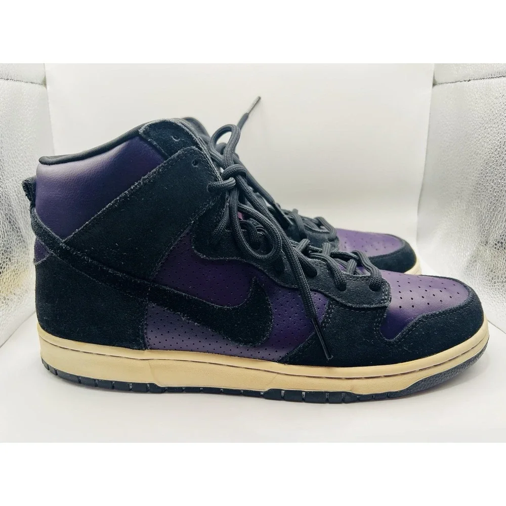 Nike‎ Dunk High Pro SB Grand Purple Black 2010 Sneakers Size 13 Shoes 305050-500
